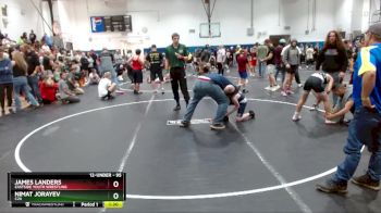 95 lbs Cons. Round 1 - James Landers, Eastside Youth Wrestling vs Nimat Jorayev, C2X