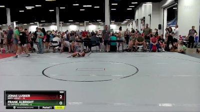 100 lbs Round 3 (4 Team) - Jonas Lusker, Dirty Jersey vs Frank Albright, U2 Upstate Uprising