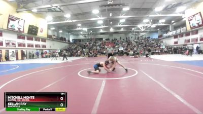 144 lbs Champ. Round 1 - Mitchell Monte, Casteel High School vs Kellan Ray, Bloomfield