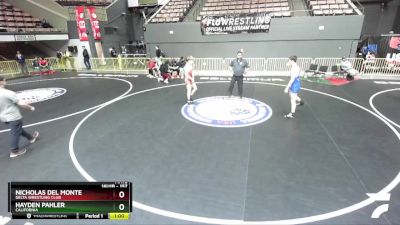 157 lbs Cons. Round 2 - Hayden Pahler, California vs Nicholas Del Monte, Delta Wrestling Club