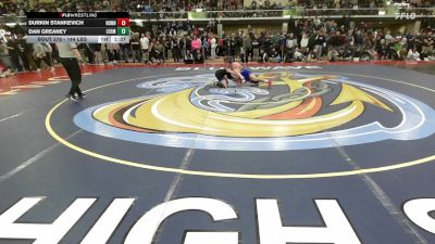 144 lbs Quarterfinal - Durkin Stankevich, Nonnewaug vs Dan Greaney, Leominster