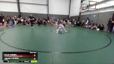 96-106 lbs Round 3 - Kylie O`Brien, Fitness Quest Wrestling Club vs Mikaela Rivera, NWWC