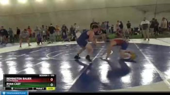 173 lbs Cons. Round 4 - Remington Bauer, MIlan Edison vs Ryan Cast, LOG