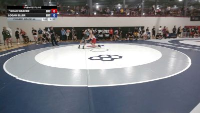 92 kg Champ. Rd Of 64 - Noah Weaver, Boilermaker RTC vs Logan Eller, Boone RTC