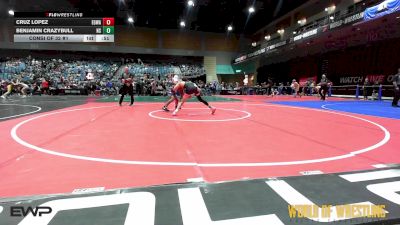 125 lbs Consi Of 32 #1 - Cruz Lopez, EGWA vs Benjamin Crazybull, North Salem