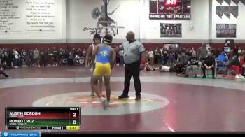 125 lbs Quarterfinal - Austin Gordon, Sierra Vista vs Romeo Cruz, Green Valley