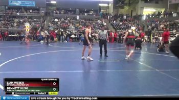 140 lbs Quarterfinal - Liam Weber, Immortal Athletics WC vs Bennett Kush, Ashland-Greenwood Jr Wrestling