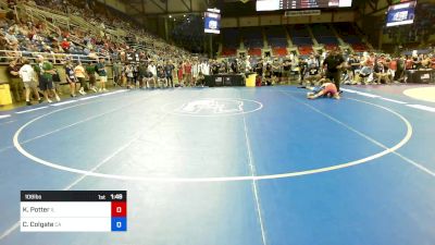 106 lbs Rnd Of 128 - Kaden Potter, IL vs Camm Colgate, CA