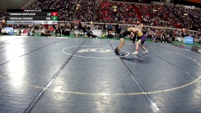 5A 144 lbs Cons. Round 3 - Gunnar Whitlock, Lewiston vs Nicolas Chavez, Burley