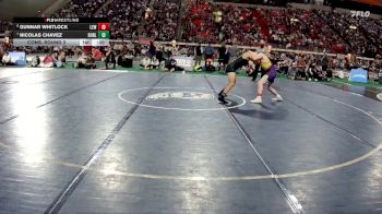 5A 144 lbs Cons. Round 3 - Gunnar Whitlock, Lewiston vs Nicolas Chavez, Burley
