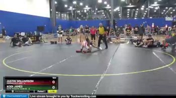 100 lbs Round 2 (4 Team) - Justin Williamson, Indiana Outlaws vs Kodi James, Elite Athletic Club DZ