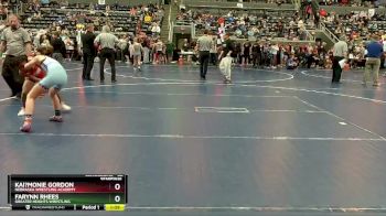 82 lbs Semifinal - Farynn Rhees, Greater Heights Wrestling vs Kai?Monie Gordon, Nebraska Wrestling Academy