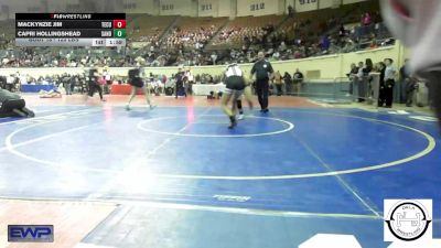 123 lbs Round Of 32 - Mackynzie Jim, Tecumseh vs Capri Hollingshead, Sand Springs Jr High