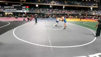 5A 215 lbs Cons. Round 1 - Julius Martinez, Corpus Christi Carroll vs Garrett Peitz, Leander