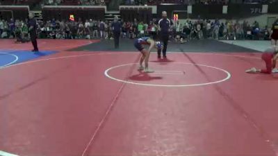 78 lbs Cons. Round 4 - Lucas Stirling, Camel Kids Wrestling vs Bentley Hofstad, Conrad Wrestling Club