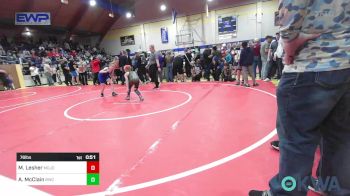 76 lbs 3rd Place - Matthew Lesher, Mojo Grappling Academy vs Aydreana McClain, Berryhill Wrestling Club