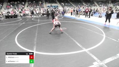 80 lbs Quarterfinal - Landon Watson, Wagoner Takedown Club vs Tyrion Williams, Claremore Wrestling Club