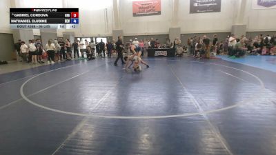 96 lbs Cons. Semis - Gabriel Cordova, Green River Grapplers vs Nathaniel Clubine, Betterman Elite Wrestling