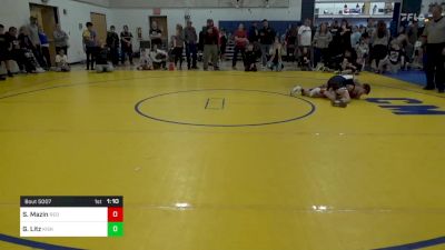 87 lbs Round Of 32 - Sam Mazin, Red Nose Wrestling vs Gavin Litz, Kiski Area