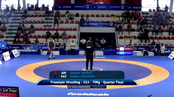 70 kg 1/4 Final - Inalbek Sheriev, Individual Neutral Athletes vs Rodion Anchugin, Kazakhstan