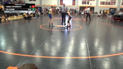 82 lbs Cons. Round 1 - Gable Osterhout, Hammerin Hawks vs Bo Stamp, Belle Plaine Gold Medal