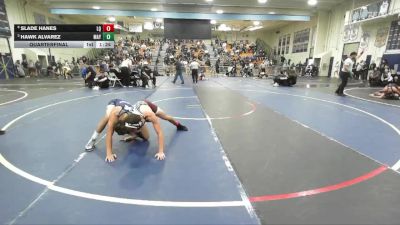 120 lbs Quarterfinal - Hawk Alvarez, Mayfair vs Slade Hanes, La Quinta