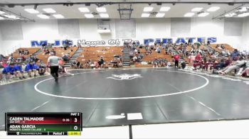 141 lbs Semis & 3rd Wb (16 Team) - Adan Garcia, Modesto Junior College vs Caden Talmadge, Sac City