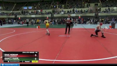 95 lbs Cons. Round 2 - Isaac Morgan, Baldwin-Woodville vs Emmett Pagor, Tomah Youth Wrestling