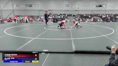 144 lbs Round 3 (8 Team) - Tyson Peach, Wisconsin vs Blake Fox, Iowa