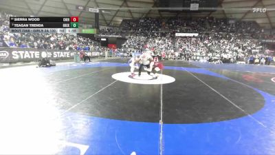 Girls 2A 130 lbs Quarterfinal - Sierra Wood, W. F. West (Girls) vs Teagan Trenda, Hockinson (Girls)