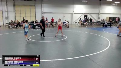 92 lbs Round 1 (6 Team) - Randall Shaver, North Carolina vs Domenic DeGraide, Rhode Island White