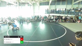 109 lbs Consi Of 4 - Nakoa Cortes, Rancho Bernardo WC vs Dylan Anderson, Live Training