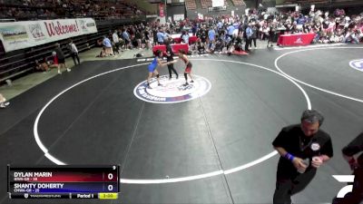 105 lbs Placement Matches (16 Team) - Dylan Marin, IEWA-GR vs Shanty Doherty, CMWA-GR