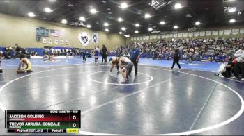150 lbs Champ. Round 1 - Jackson Golding, Bakersfield vs Trevor Arruda-Gonzalez, Moopark