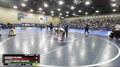 150 lbs Champ. Round 1 - Jackson Golding, Bakersfield vs Trevor Arruda-Gonzalez, Moopark