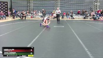 160 lbs Round 4 (10 Team) - Aiden Allen, Riverheads vs Owen Borden, Noke Wrestling RTC