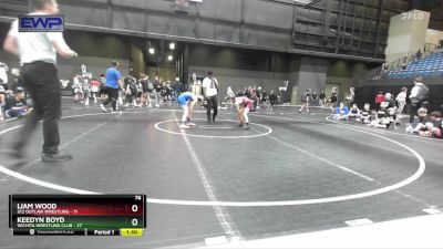 76 lbs Placement - Keedyn Boyd, Wichita Wrestling Club vs Liam Wood, 512 Outlaw Wrestling