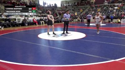 5A 190 lbs 3rd Place Match - Mackinzie Ross, Van Buren vs Cynthia Martinez, Batesville