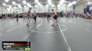 165 lbs Round 3 (8 Team) - Robert Booth, Mat Assassins Red vs Max Birth, Full Circle