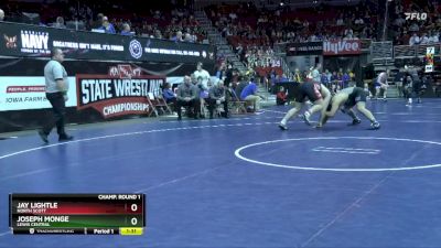 3A-215 lbs Champ. Round 1 - Jay Lightle, North Scott vs Joseph Monge, Lewis Central