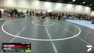 99-100 lbs Round 1 - Ezra Sims, Ryse Wrestling Club vs Cash Ferreira, Precision Wrestling