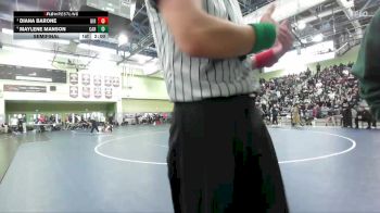 135 lbs Semifinal - Diana Barone, BIRMINGHAM vs Maylene Manson, CARSON