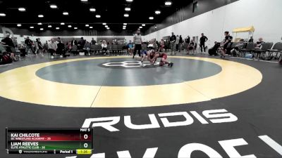 70 lbs Placement Matches (8 Team) - Liam Reeves, Elite Athletic Club vs Kai Chilcote, DC Wrestling Academy