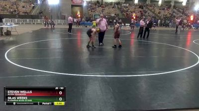 90 lbs Cons. Round 2 - Silas Weeks, Plainview River Otters vs Steven Wellls, Alcoa Tornadoes