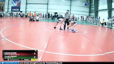 76 lbs Rd# 6- 9:00am Saturday Final Pool - Tyler Knight, USA Xtreme vs Logan Raske, NCWAY National Team