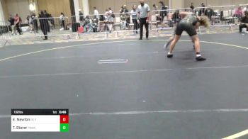 132 lbs 2nd Place - Emmitt Newton, DC Elite vs Tas Storer, Poway Elite