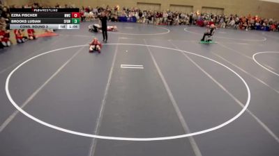 12U - 86 lbs Cons. Round 3 - Ezra Fischer, Monticello Wrestling Club vs Brooks Lusian, St. Francis Gladiators Wrestling Club