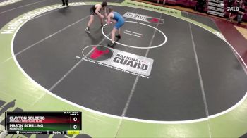 160 lbs Cons. Round 2 - Clayton Solberg, Pinnacle Wrestling Club vs Mason Schilling, Minnesota