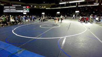 Girls 120 lbs Champ. Round 1 - Linsey Ortega, Toppenish (Girls) vs Audrey George, Monroe (Girls)