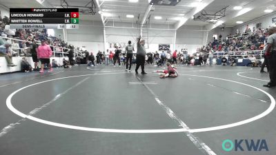 60 lbs Semifinal - Lincoln Howard, Elgin Wrestling vs Whitten Rowell, Elgin Wrestling